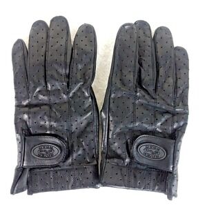 Vintage River Road‎ Black Cheyenne Style Motorcycle Gloves Size Mens Large